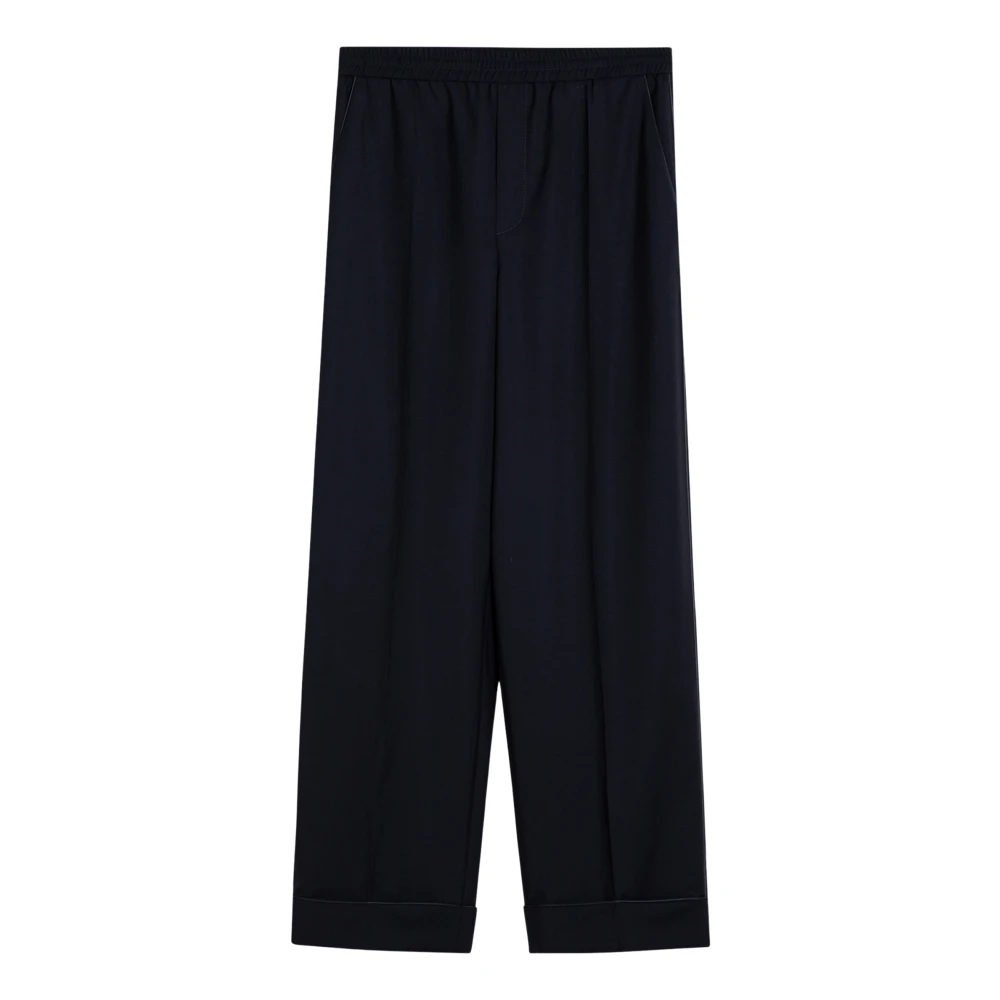 Valentino Garavani Baggy Loose Broek Blue Heren