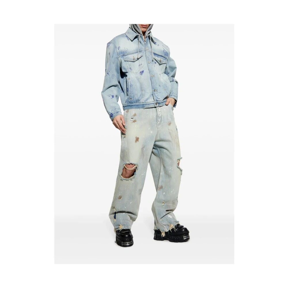 Vetements Lichtblauwe Klassieke Vijf Zakken Jeans Blue Heren