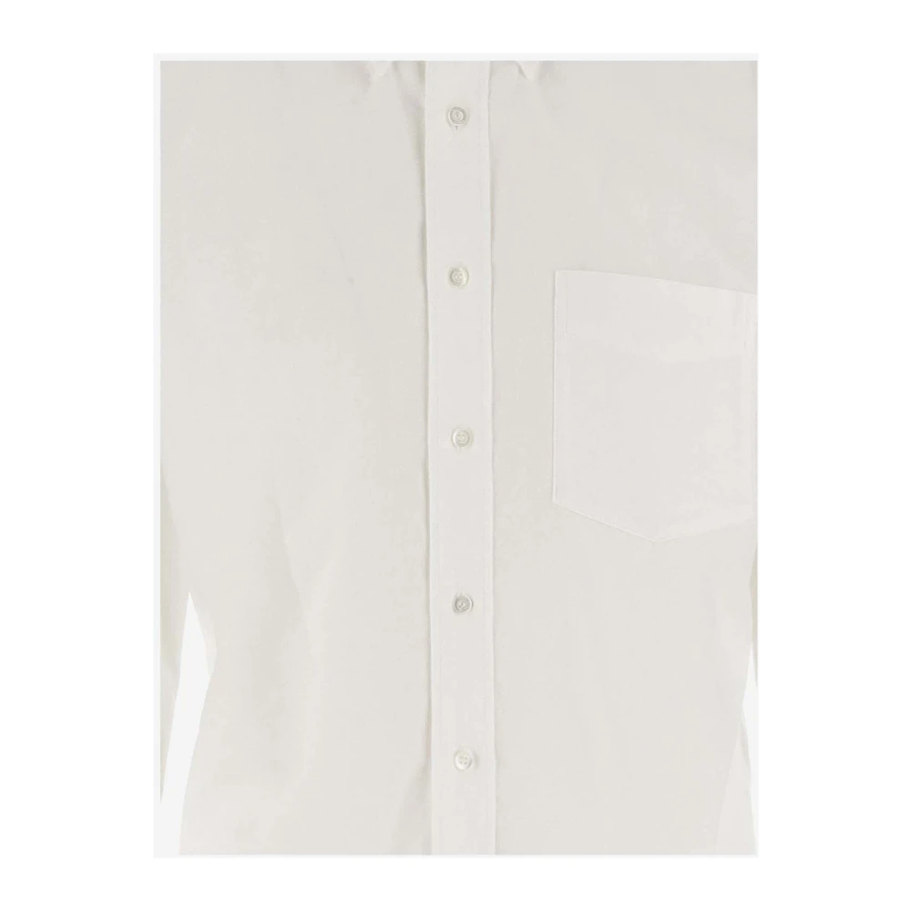 Aspesi Witte Katoenen Overhemd met Knopen White Heren