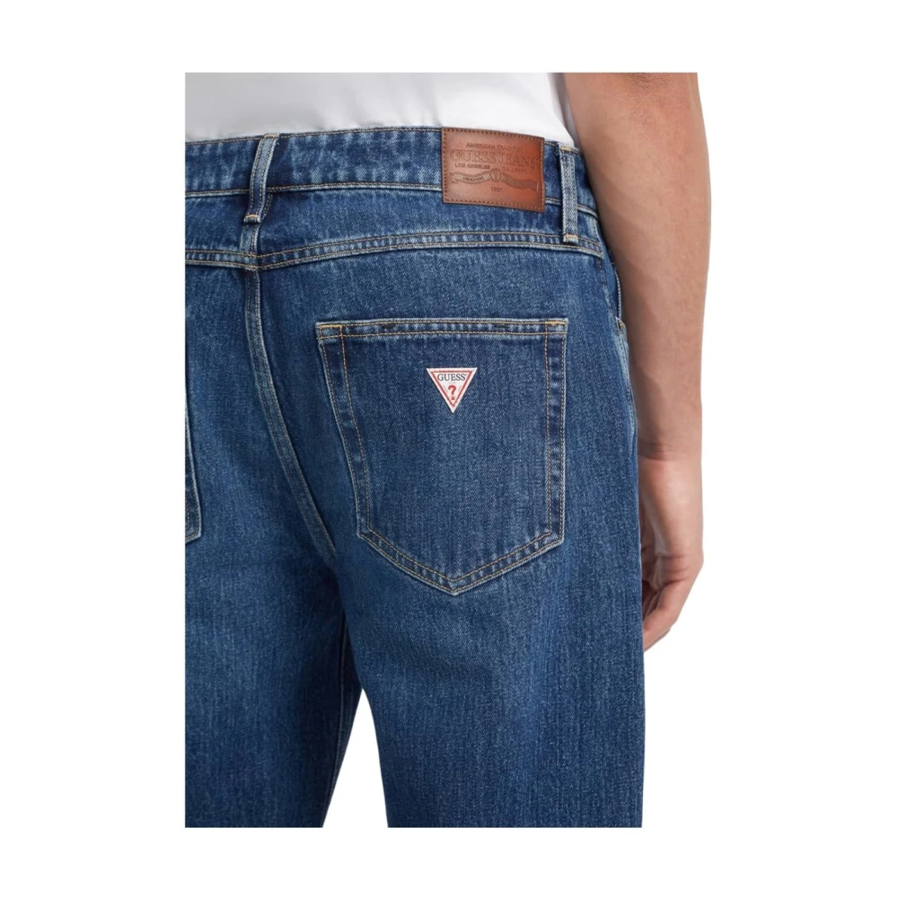 Guess Slim-fit Denim Broek Blue Heren