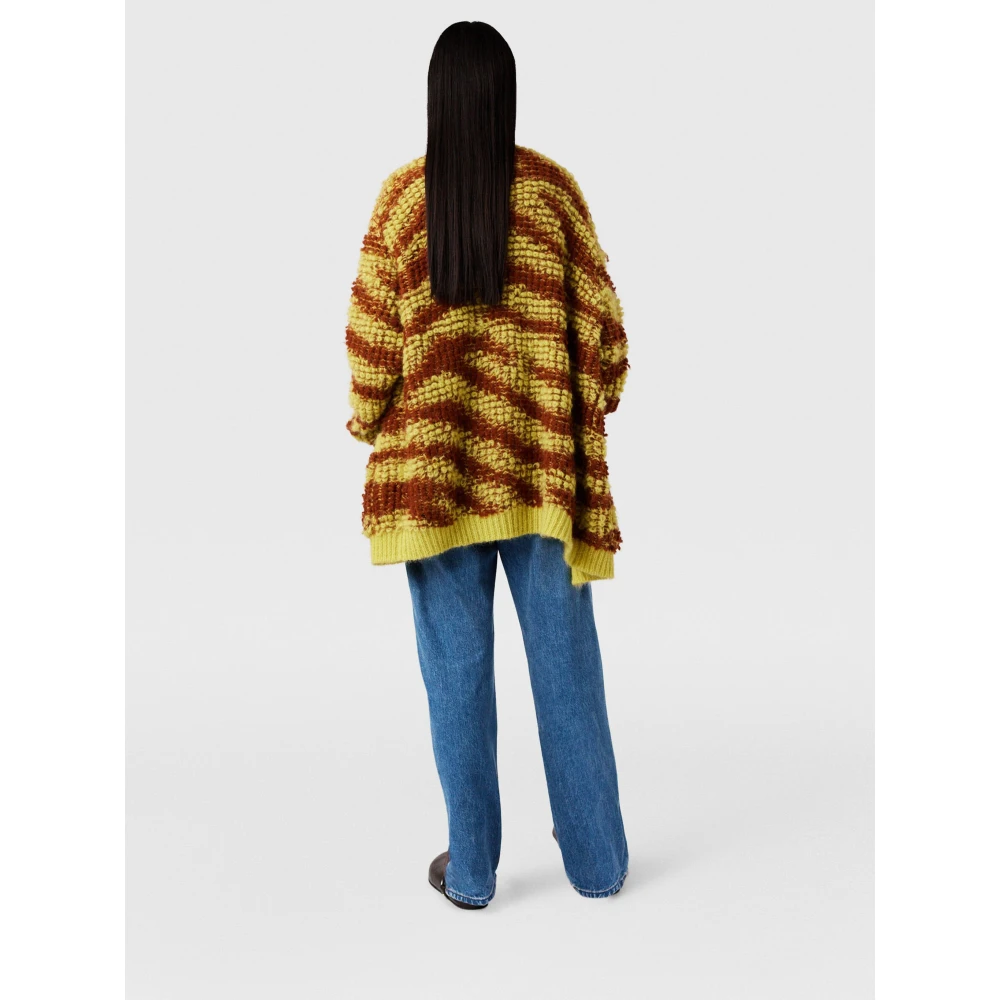 Stella Mccartney Multikleur V-hals Trui met Zakken Multicolor Dames