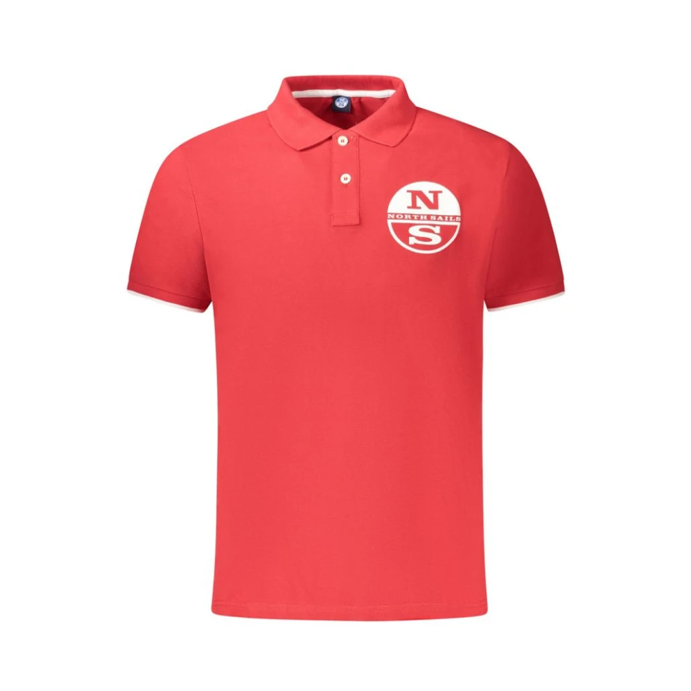 North Sails Röd Bomullspolotröja