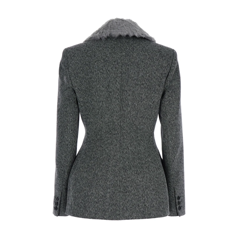 Msgm Grijze Jas voor Mannen Gray Dames