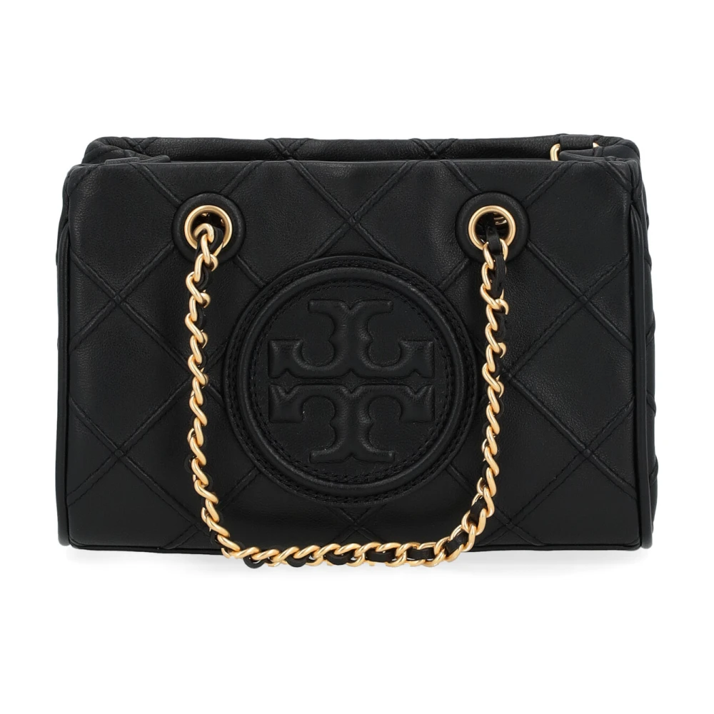 Tory Burch Quiltad Soft Chain Tote Väska Black, Dam