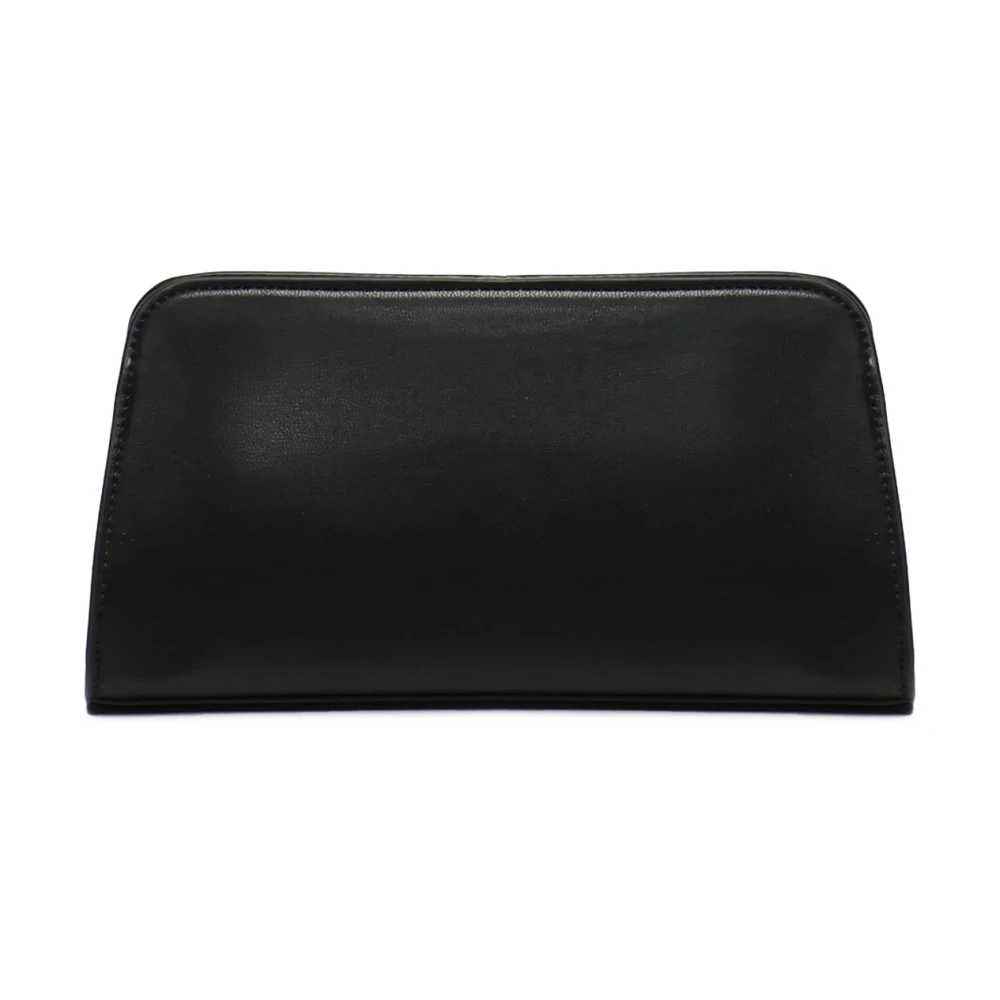 V73 Zwarte Gestructureerde Clutch met Florone Sluiting Black Dames