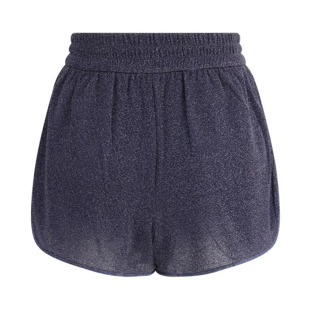 Oseree Heldere Lumiere Shorts met zijzakken Blue Dames