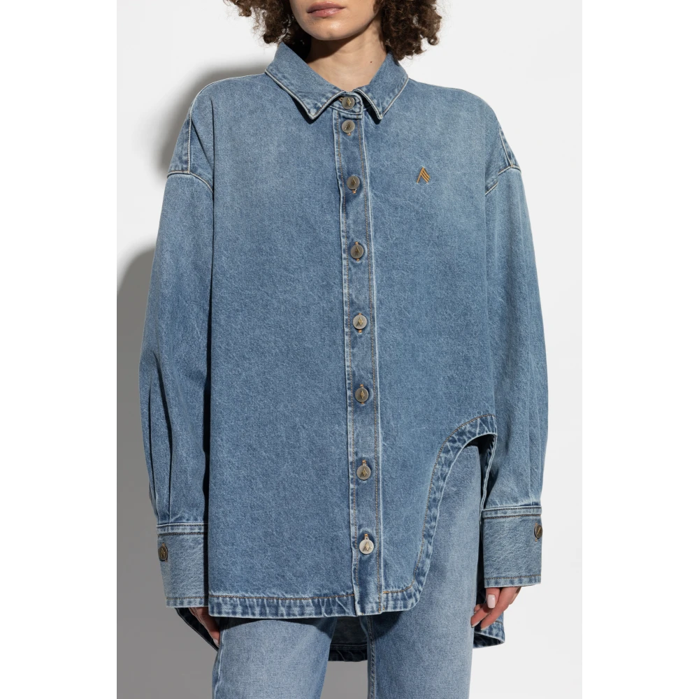 The Attico Denim overhemd Blue Dames