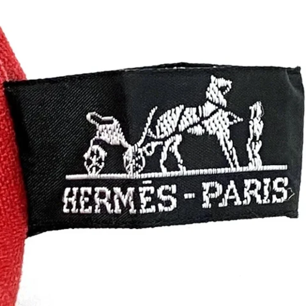 Hermès Vintage Pre-owned Canvas shoulder-bags Red Dames