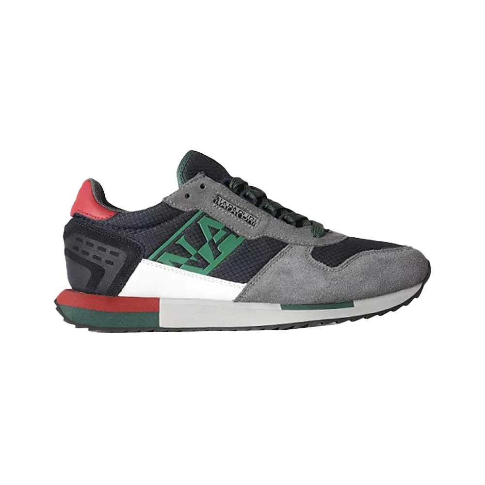 Napapijri Grijze Suède Virtus Sneaker Heren Schoenen Veelkleurig Multicolor