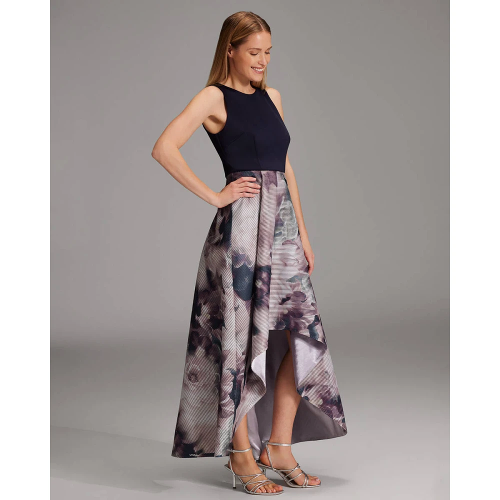Swing Gedrukte Gestreepte Avondjurk Multicolor Dames