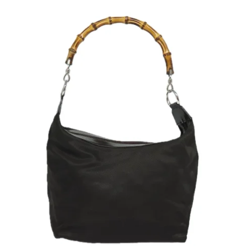 Gucci Vintage Pre-owned Fabric handbags Brown Dames