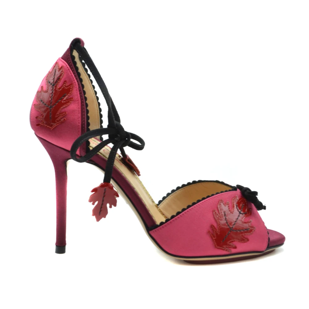 Charlotte Olympia Elegant Högklackade Sandaler Pink, Dam