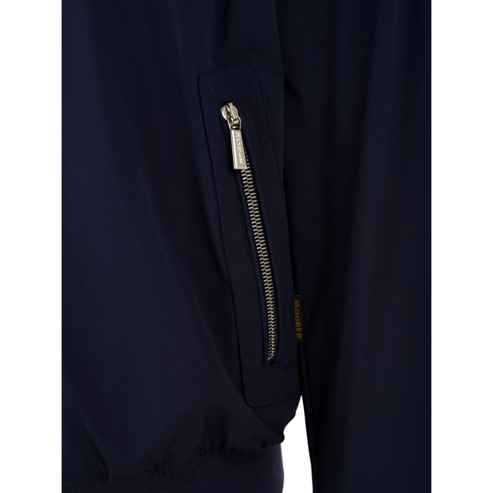 Moorer Blauwe Alberti-KN Indaco Jas Blue Heren