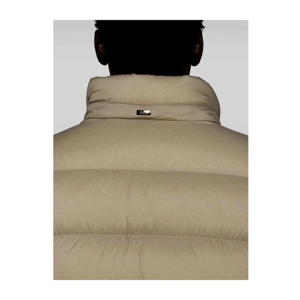Herno Lichtgewicht Beige Matt Pufferjas Beige Heren