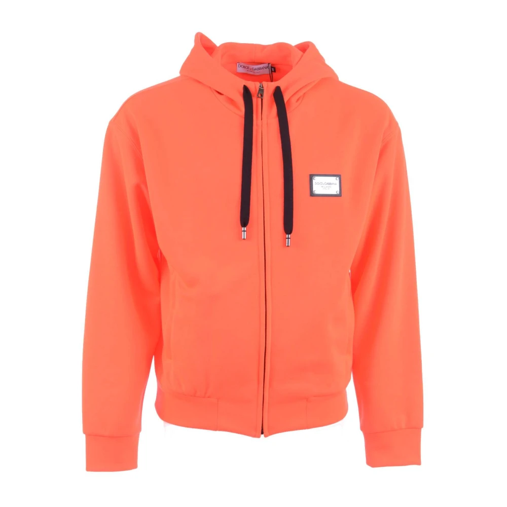 Dolce & Gabbana Heren Fluor Hoodie Pink Heren