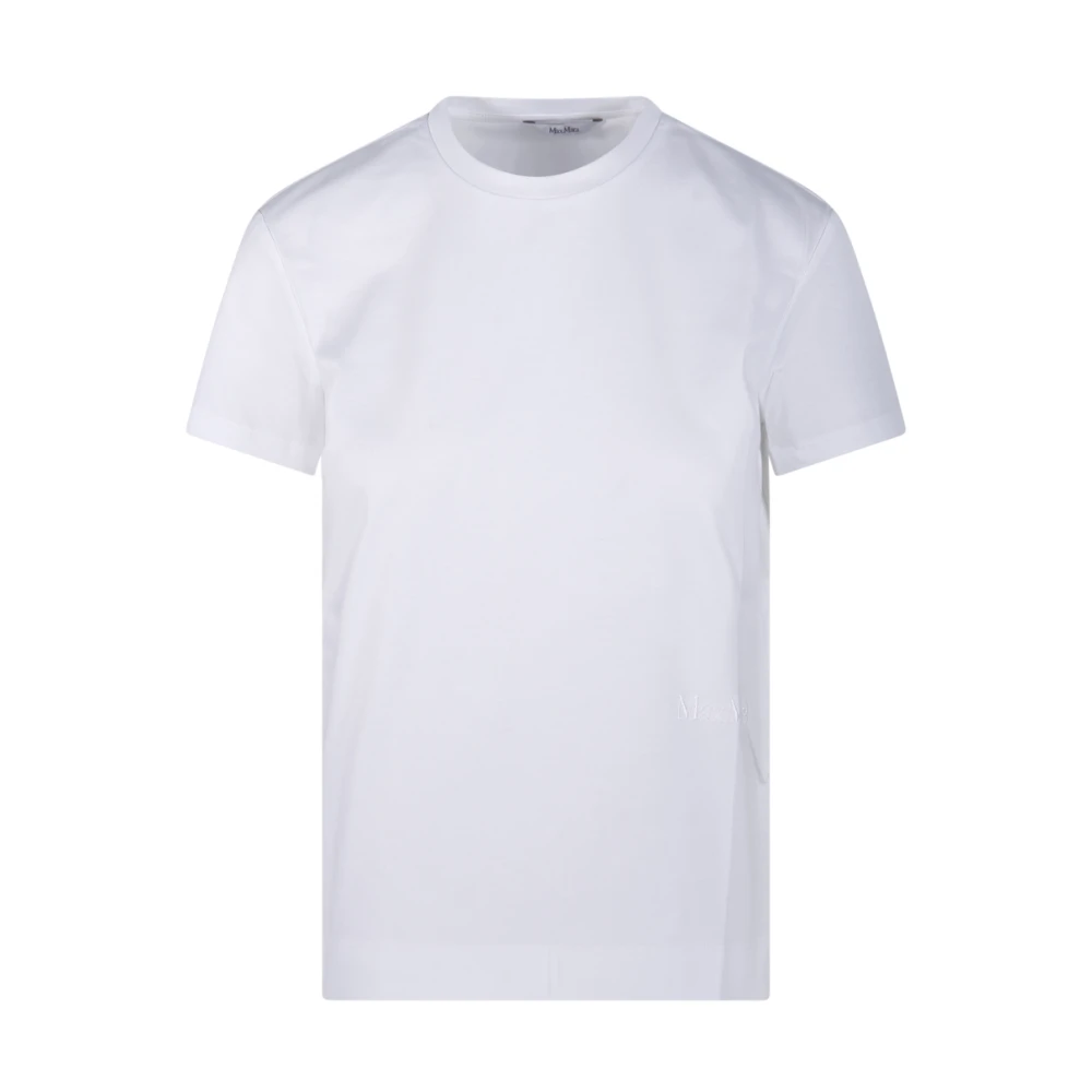 Max Mara Wit Logo Nerina T-Shirt White Dames