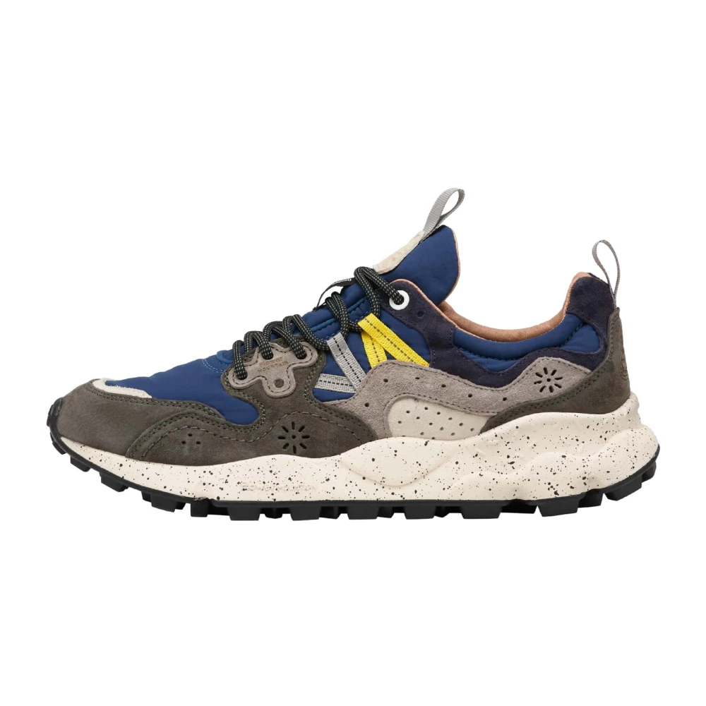 Flower Mountain Suede and technical fabric sneakers Yamano 3 MAN Heren Schoenen Veelkleurig Multicolor