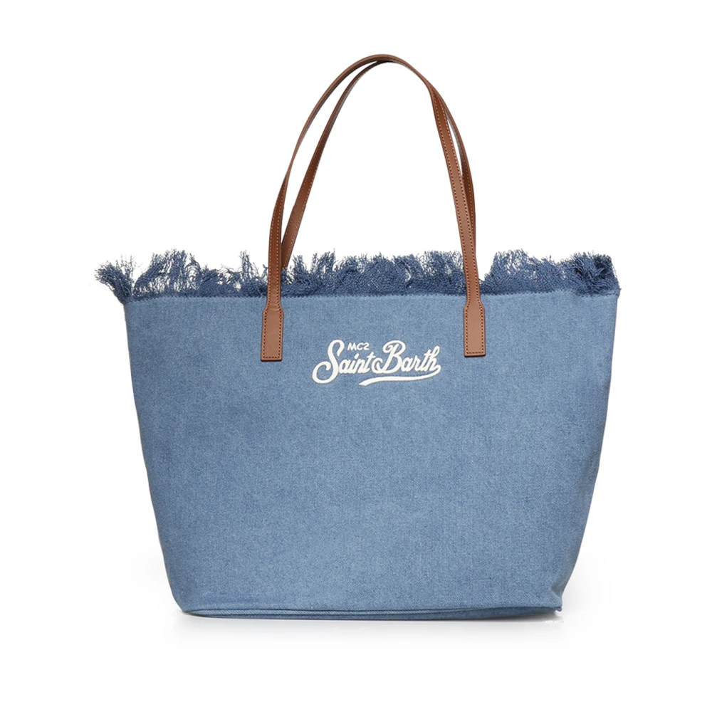 Mc2 Saint Barth Women's Blue Shopping Bags, One Size, Tote Bags