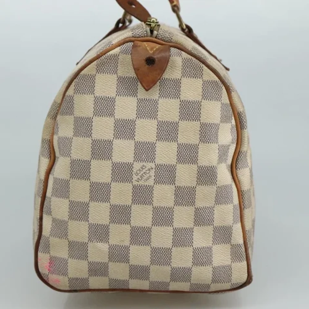 Louis Vuitton Vintage Pre-owned Canvas handbags White Dames