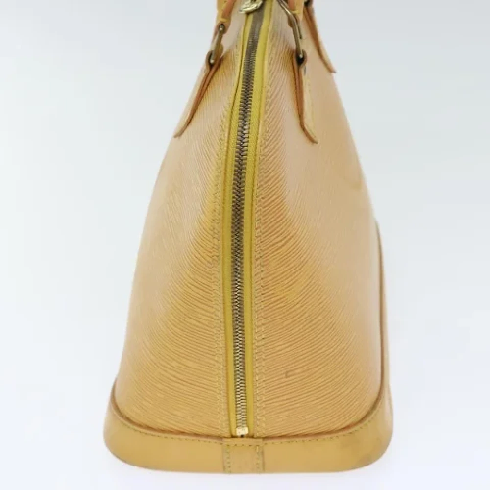 Louis Vuitton Vintage Pre-owned Leather handbags Yellow Dames