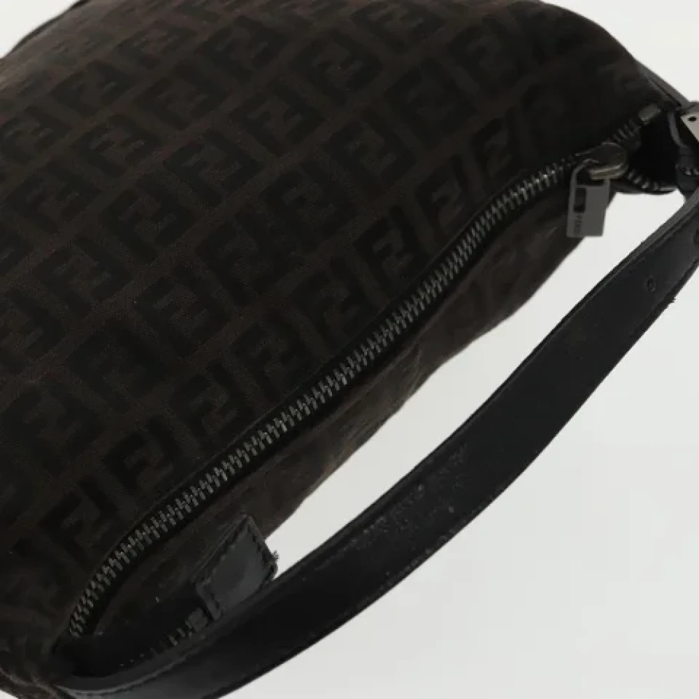 Fendi Vintage Pre-owned Canvas handbags Black Dames