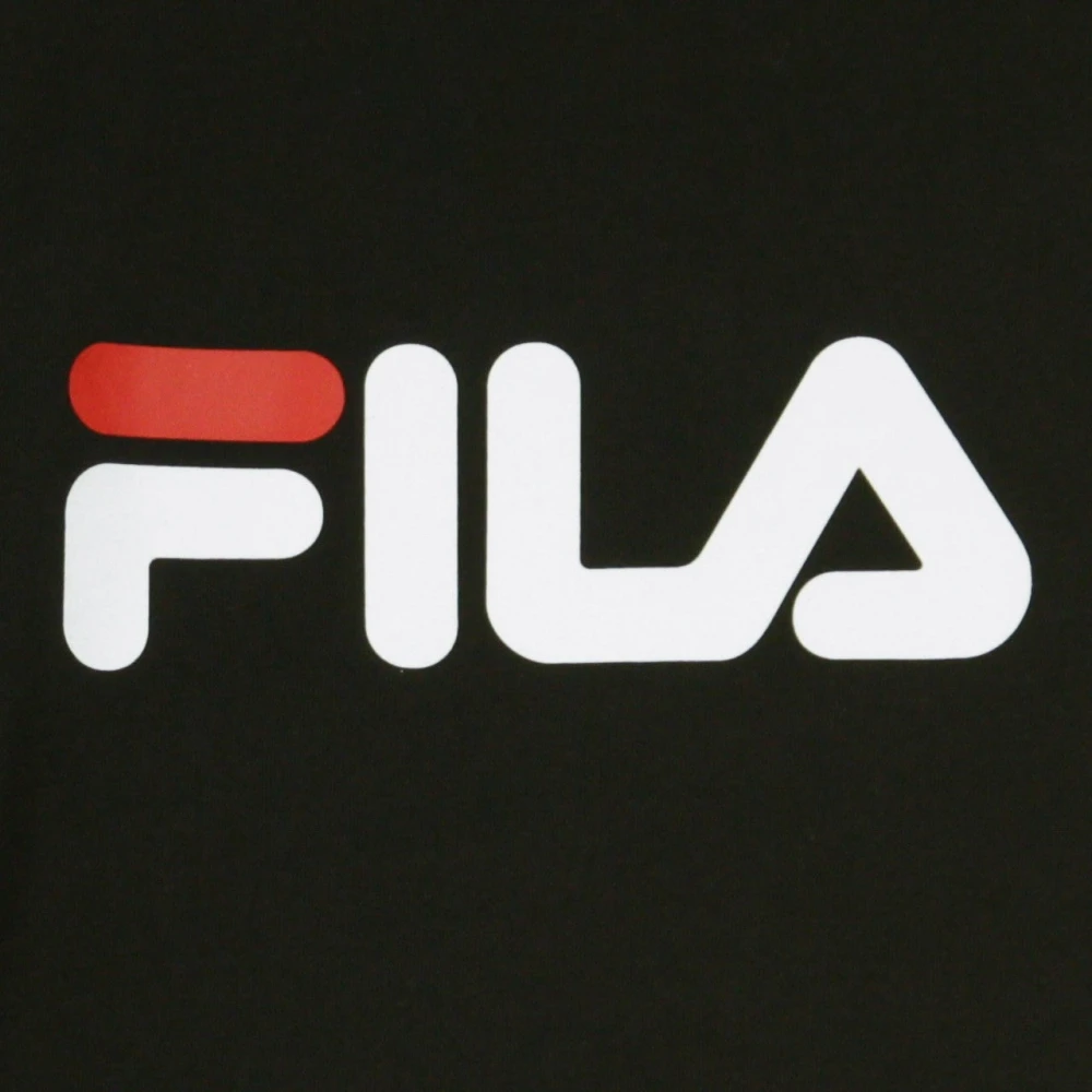 Fila Zwarte Cropped T-shirt voor vrouwen Black Dames