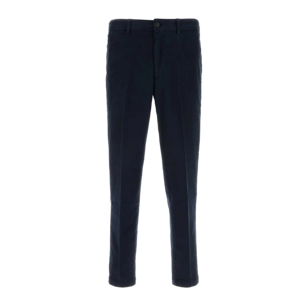 Boss Stretch Katoenmix Navy Blue Broek Blue Heren