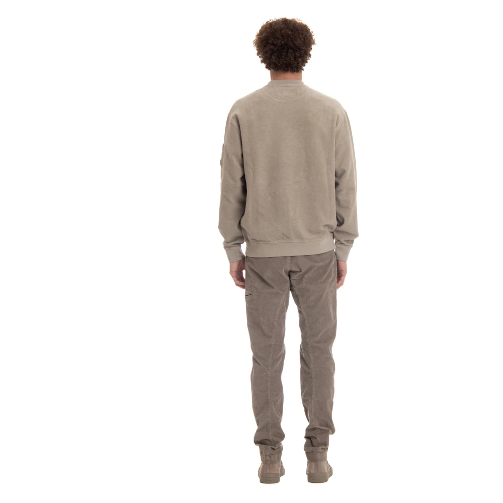 C.P. Company Unieke Crewneck Sweater met Stijlvolle Details Beige Heren