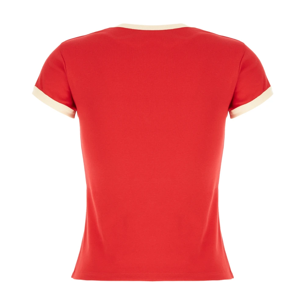 Valentino Garavani Casual Katoenen T-Shirt voor Mannen Red Dames