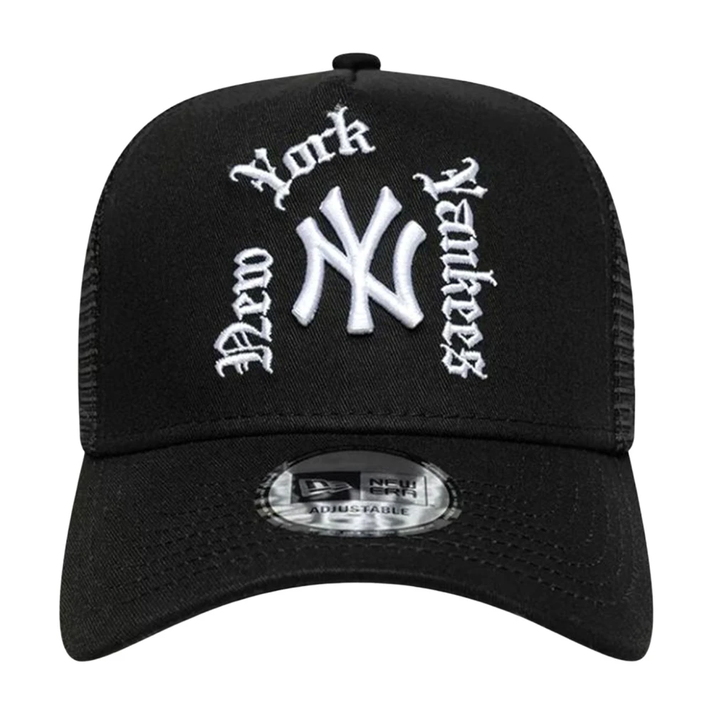 New Era Uomo Noir Cappellino Trucker New York Yankees Neyyan - Immagine 3