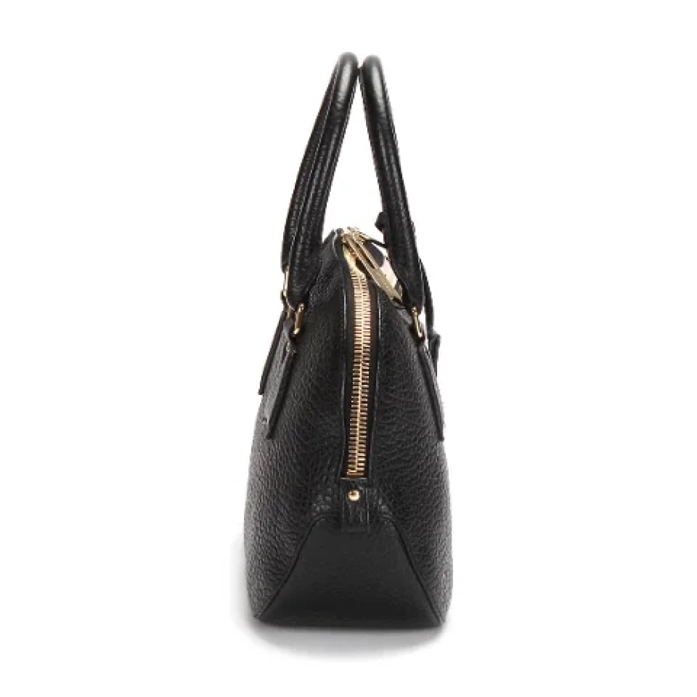 Burberry Vintage Pre-owned Leather handbags Black Dames