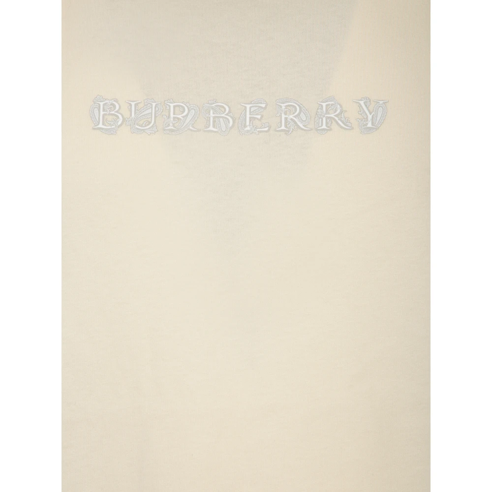 Burberry Witte T-shirts Polos voor Mannen White Heren