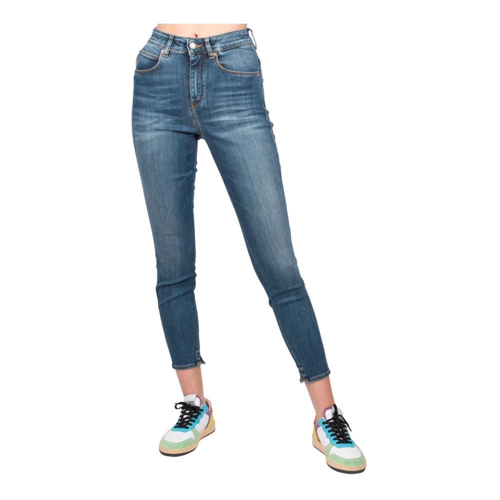 Drykorn Eleganta och Bekväma Wet Jeans 3400 Blue, Dam