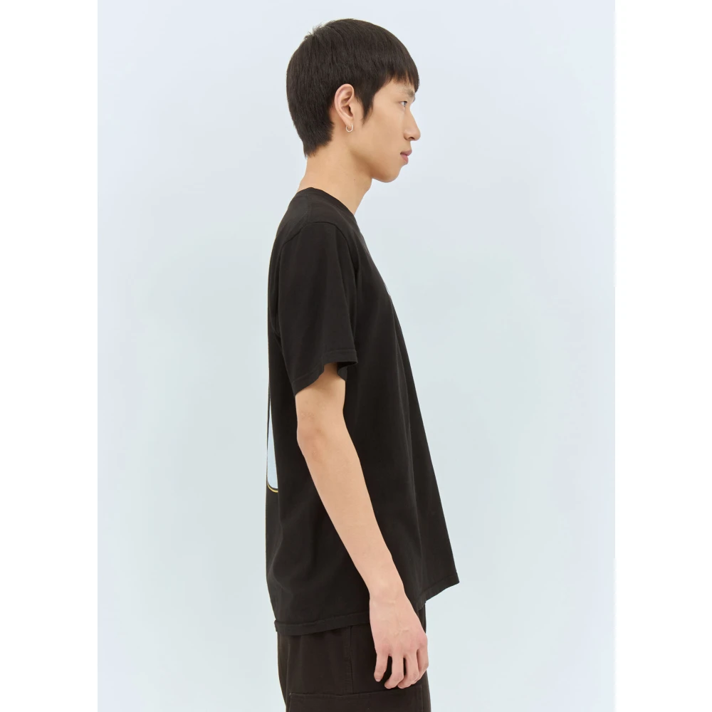 Stüssy Grafische Print Katoenen T-Shirt Black Heren
