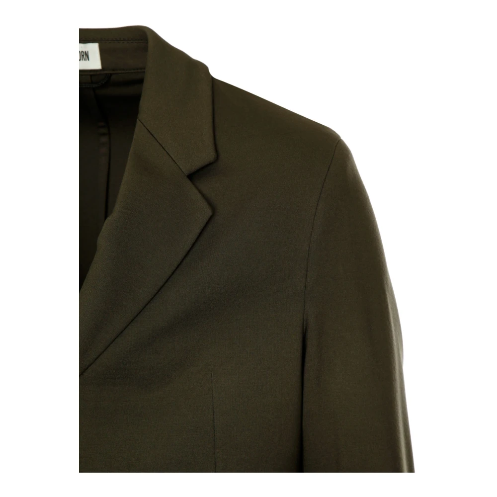 drykorn Marls Blazer met Vallende Revers Green Heren
