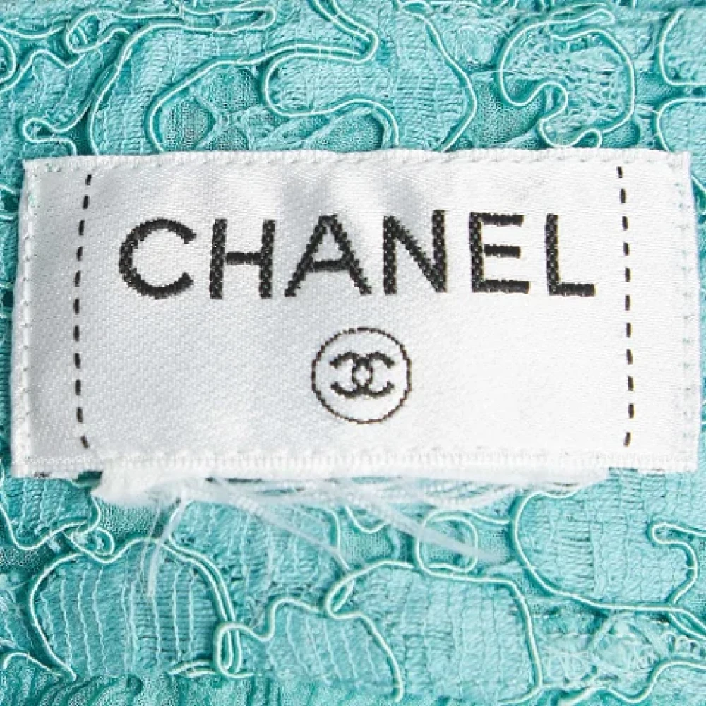 Chanel Vintage Pre-owned Lace tops Blue Dames