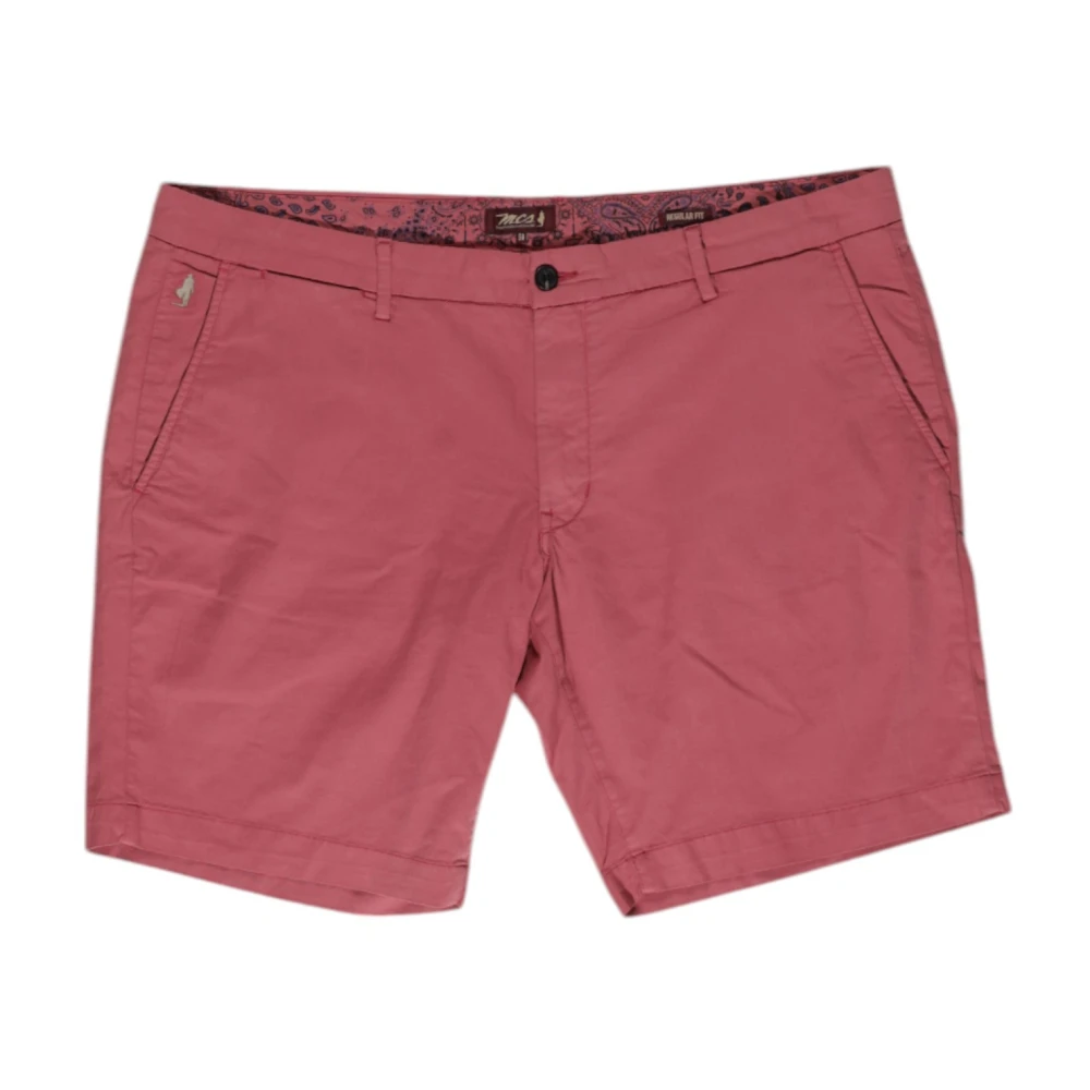 MCS Rosa shorts med dragkedja och knappfäste Pink, Herr