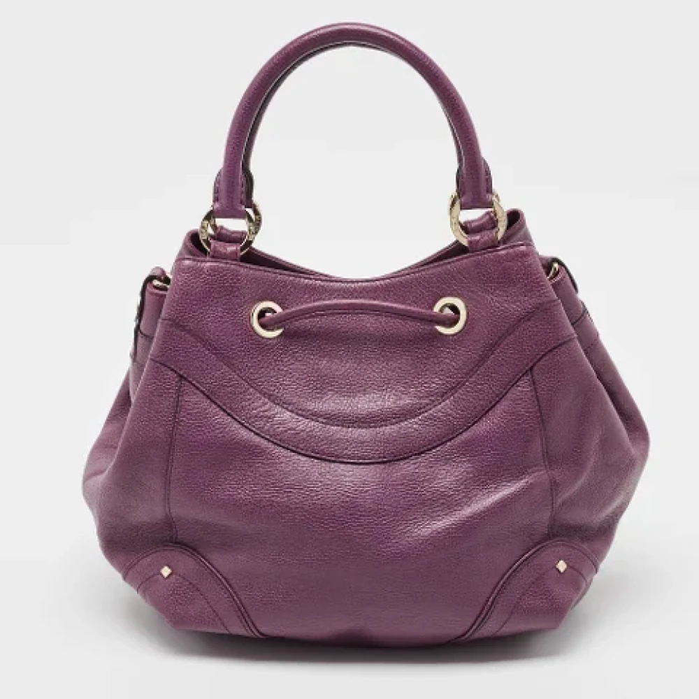 MCM Pre-owned Leather shoulder-bags Purple Dames