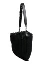black-cashmere-knitted-leather-shoulder-bag