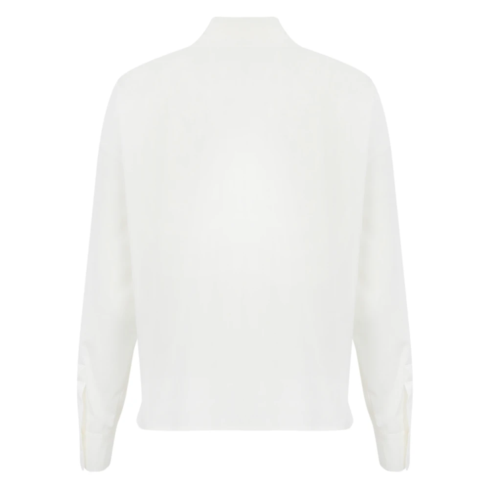 Max Mara Weekend Beige Katoenen Cropped Shirt White Dames