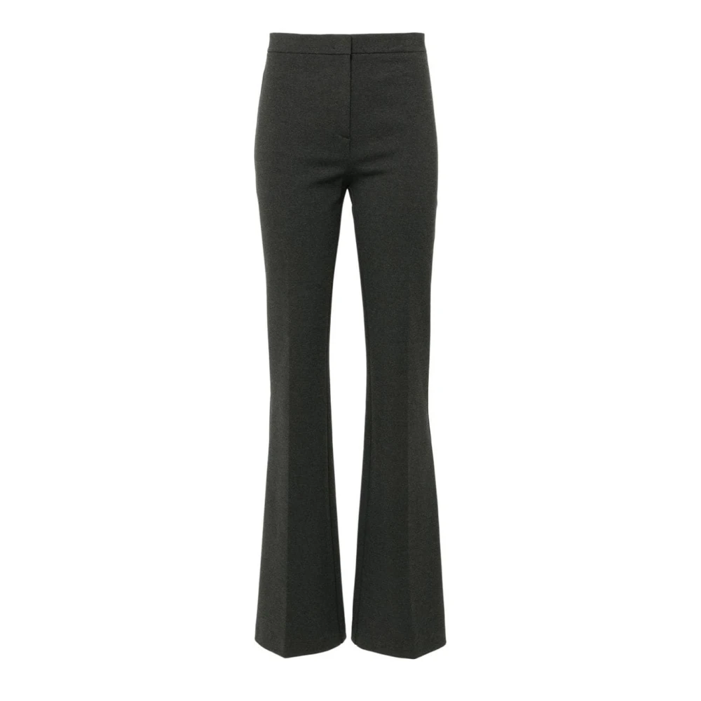 Pinko Women's Gray Wide Trousers, M, Hulka Flared Trousers