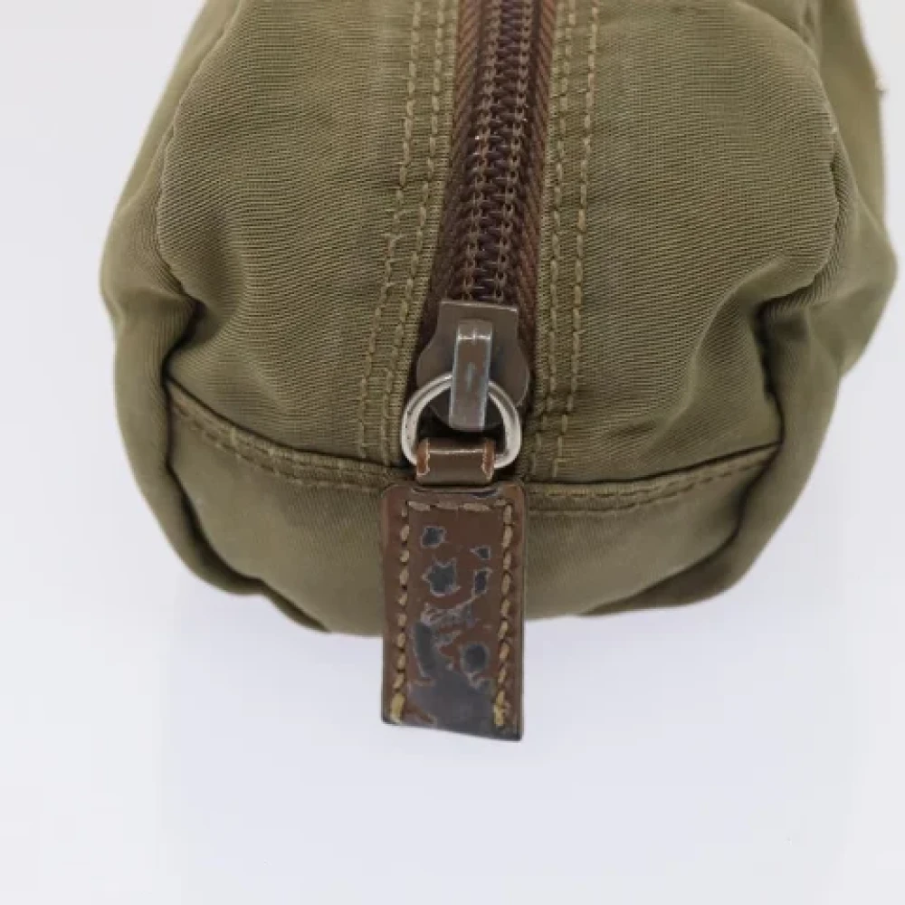 Prada Vintage Pre-owned Nylon pouches Beige Dames
