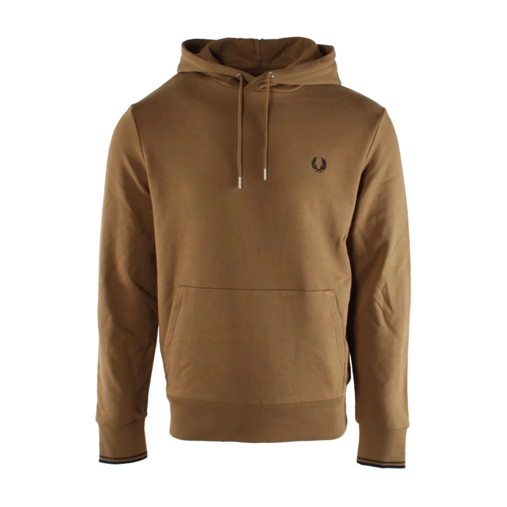 Fred Perry Men's Brown Hoodies, Xl, Cotton Hoodie
