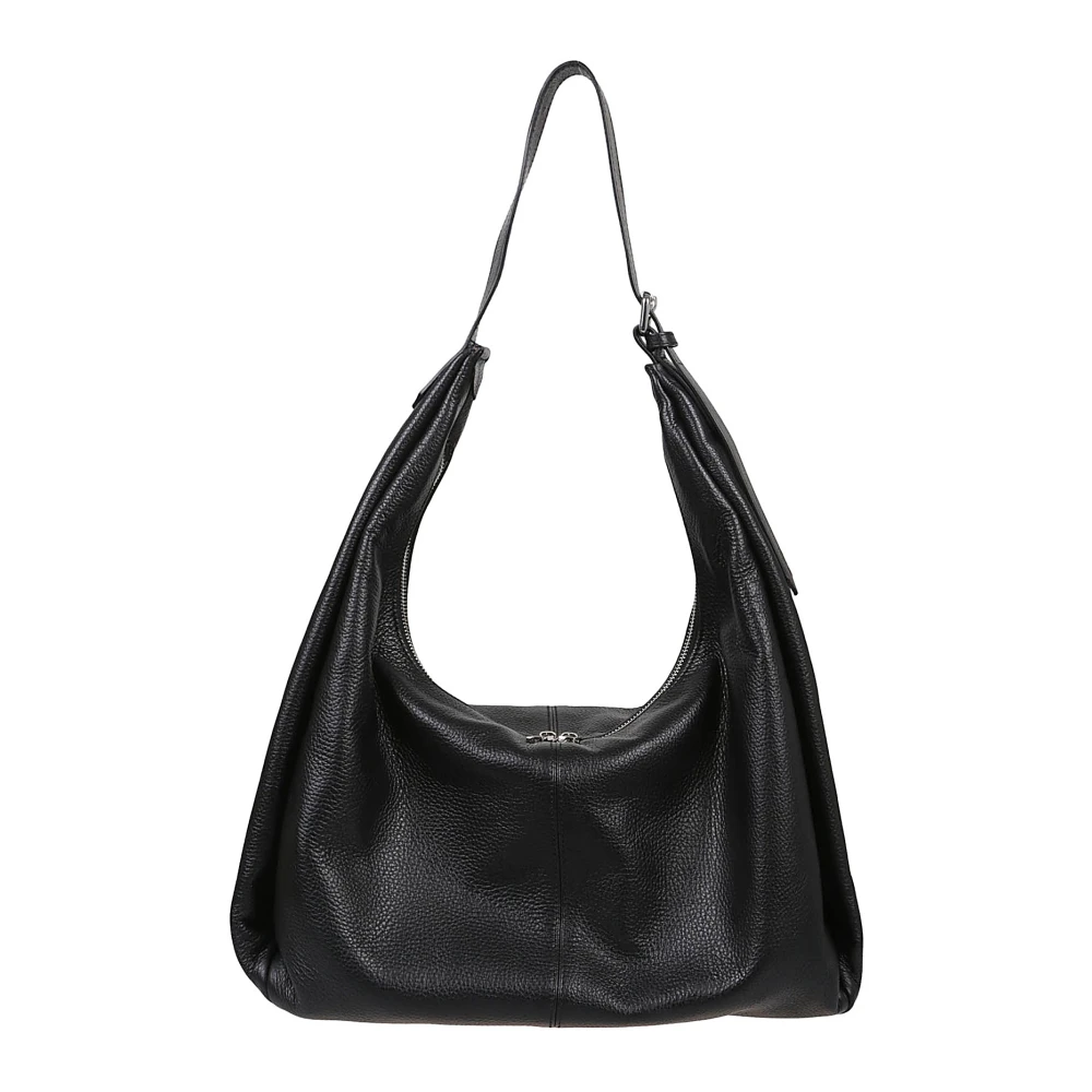 Avenue 67 Zwarte leren tas gemaakt in Italië Black Dames
