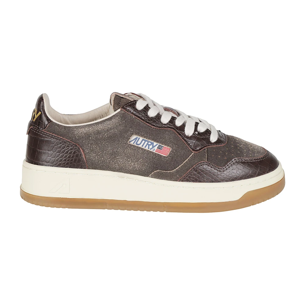 Autry Brown Sneakers, Female, 6 Uk, Medalist Low Trainers