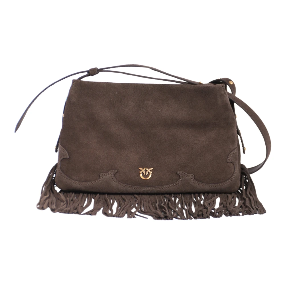 Pinko Women's Brown Cross Body Bags, One Size, Triplet Shoulder Bag