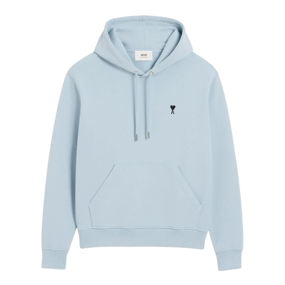 Ami Paris Mannelijk Blauw Hoodies & Sweatvesten Heren, Xl, Hoodie