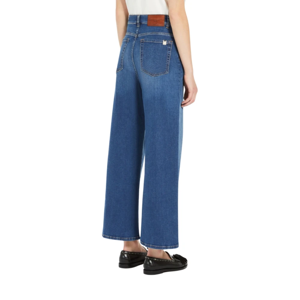 Max Mara Denim James Jeans Regular Fit Indigo Blue Dames