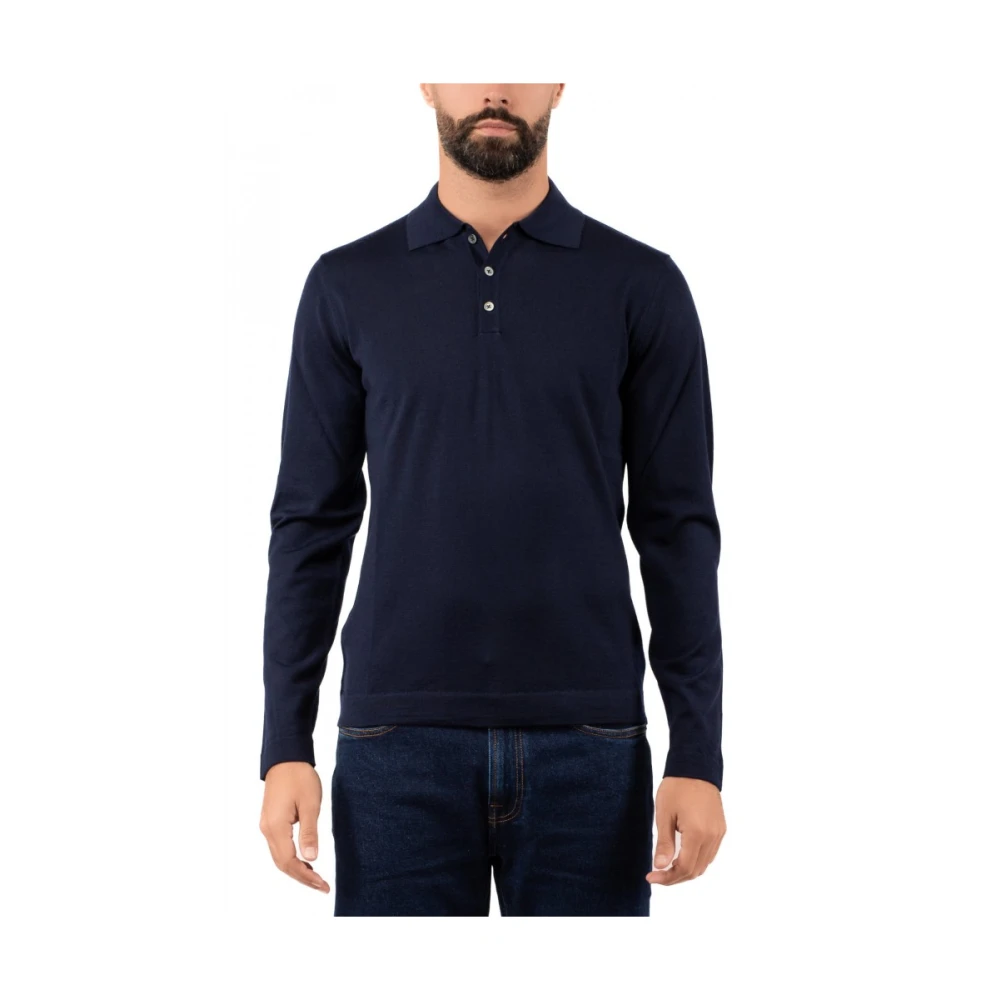 Hindustrie Heren Polo Shirt Blue Heren