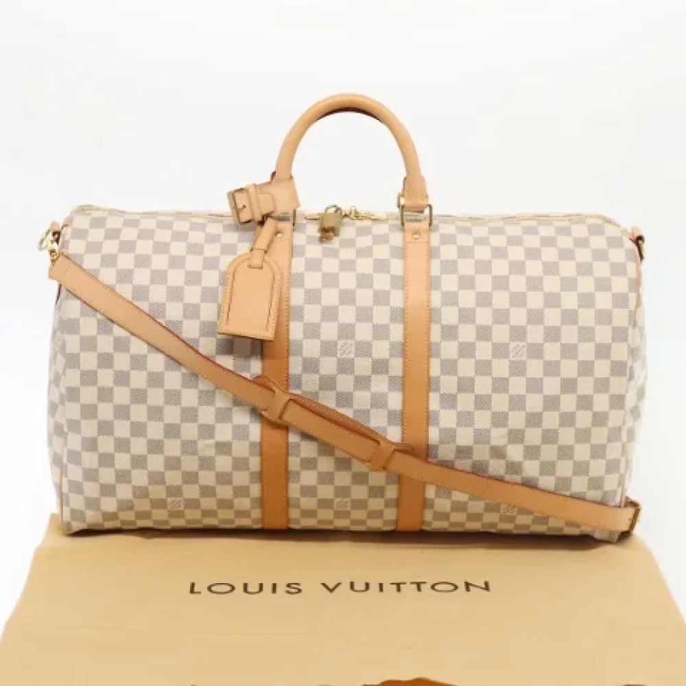 Louis Vuitton Vintage Pre-owned Canvas travel-bags White Dames